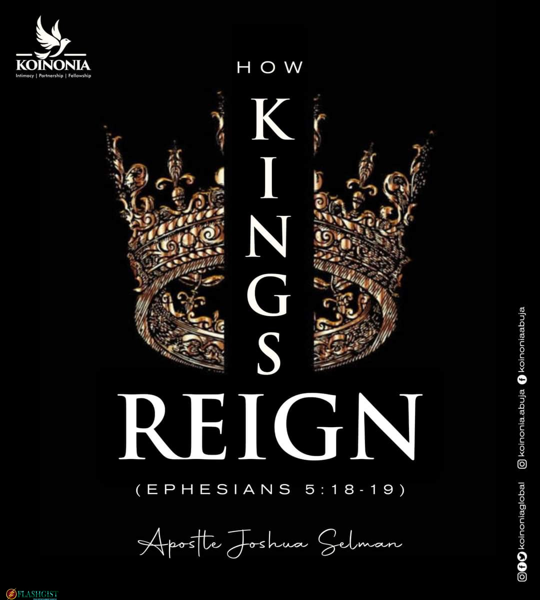 HOW KINGS REIGN (The Power Of Spoken Words) Apostle Joshua Selman